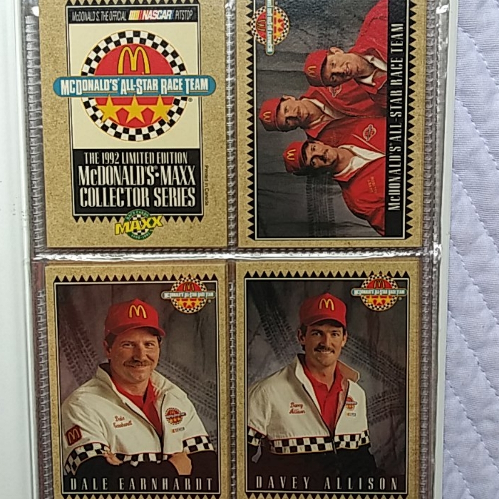 McDonald's Maxx Collector Series All Star Race Team Cards